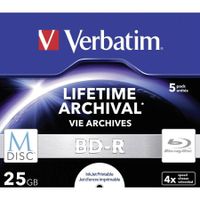 1 Verbatim Rohling M-Disc Blu-ray BD-R full printable 25GB 4x Jewelcase