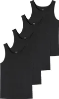 UNCOVER by SCHIESSER pánská vesta 4-pack - série "Uncover", kulatý výstřih černá M