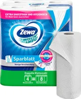 Zewa Küchenrollen WISCH&WEG Sparblatt 2-lagig, 4 Rollen