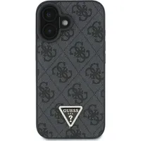 Guess, Hülle für Apple iPhone 16 Edition 4G Strass Dreieck Metall, Schwarz