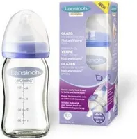 Lansinoh butelka z szeroką szyjką 160 ml ze smoczkiem S 1 szt