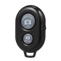 Bluetooth-Fernauslöser Bluetooth 3.0-Selbstauslöser für Android 4.2.2 und iOS 6.0 und neuere Controller【Schwarz】