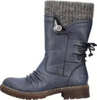 Rieker Komfort Stiefel F Damen 362D5A34373530 Blau 36 EU