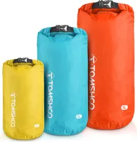 TOMSHOO Wasserdichte Trockensaecke, 3 Stueck, leichte, wasserdichte Aufbewahrungssaecke fuer Outdoor-Camping, Bootfahren, Wandern, Rafting