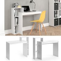 Schreibtisch mit Regal Alvar Weiß Raumteiler Computertisch Arbeitstisch Vicco 