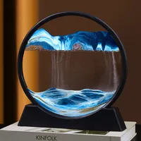 Obrázky z písku, 3D obrázek z písku s plastovou základnou Obrázky z písku Tekoucí přesýpací hodiny Estetický dynamický obraz z písku pro kancelářský stůl Sand Art