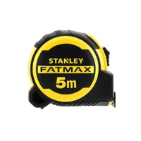 Stanley FatMax Bandmaß Blade Armor, Maßband, schlagfestes DynaGrip-Gehäuse aus Bi-Material, hohe Genauigkeitsklasse II Größe:5.0 m