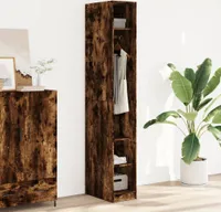 "2024"cloris Kleiderschrank Räuchereiche 30x50x200 cm Holzwerkstoff - Kleiderschränke CHY72545732