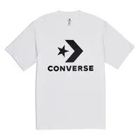 Converse Star Chevron Tee White T-Shirt Herren 10018568 weiss , Bekleidungsgröße:M