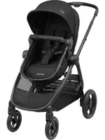 Maxi-Cosi Zelia 3 Kinderwagen Luxe 2in1, Wendesitz, Einhandklappbar, incl Babywanne geeignet ab Geburt bis ca. 4 Jahre, 0-22 kg, Essential Black -Schwarz