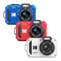 Kodak PIXPRO WPZ2, 16,76 MP, 4608 x 3456 Pixel, BSI CMOS, 4x, Full HD, Rot