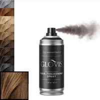 GLOVIS Thickener Streuhaar Schütthaar Haarfasern Haarverdichtungsspray 100 ml - HELLBRAUN