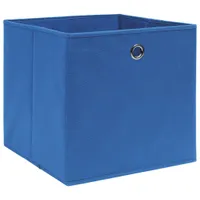 vidaXL Úložné boxy 10 ks Netkané 28x28x28 cm Modré