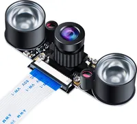 AZ-Delivery Module Raspberry Pi Kamera Nachtsicht Infrarot Kameramodul 5MP OV5647 Webcam Einstellbare Kamera Video 1080p für Raspberry Pi Modell 2B 2B + 3B 3B + 4B
