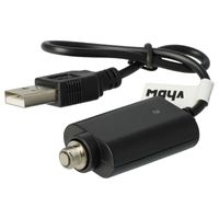 vhbw USB Ladegerät kompatibel mit diversen E-Zigaretten, E-Shisha Geräten mit Schraubverschluss - 25cm Ladekabel