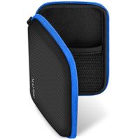 deleyCON Navi Tasche Navi Case Tasche für Navigationsgeräte - 4,3 Zoll & 5 Zoll (14,6x9,3x3,4cm) - Robust Stoßsicher 2 Innenfächer - Blau