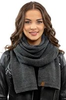 Vivisence damen winter schal warm und gemütlich halsbedeckung an winter und herbst warm dick schal, klassisch winterschal für frauen,  hergestellt in der eu, dunkelgrau, einheitsgröße