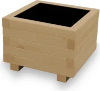 ALFALUX Blumenkasten Pflanzkasten Holz Pflanzkübel EICHE 40 x 40 x 30H cm