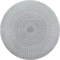 Tischunterlage, dekorative Tischmatte, Ø 41 cm, ZELLER, Farbe:Silber