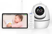 OKA Babyphone mit Kamera 5 Zoll Babyphone mit Temperaturüberwachung, Schlaflied, VOX, Zwei-Wege-Gegensprechanlage