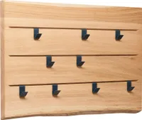 Wandgarderobe Eiche geölt (L x B x H): 60 x 40 x 3 cm