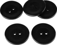 5 Kunststoffknöpfe in Perlmuttoptik 38 mm rund 2 Loch-Knöpfe