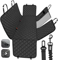 Hunde Autoschondecke Rückbank, Wasserdichte Hundedecke Auto, Schwarz 145x138 cm