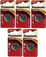 5 PANASONIC CR2450 LI Batterien
