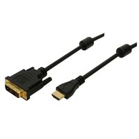 LogiLink HDMI-DVI-Kabel HDMI -> DVI-D ST/ST 2,00 m bk