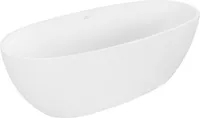 Mexen Torino freistehende Badewanne aus Konglomerat 175 x 78 cm, weiß matt - 57271757800