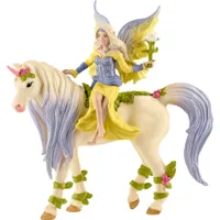 Schleich Bayala Sera mit Blà ¼ ten-Einhorn, Spielfigur