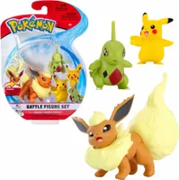FIGUR POKEMON BATTLE 3PACK WEI.PIKACHU,LARVI,FLAMA - Fanartikel