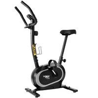 TREX SPORT Heimtrainer Fahrrad für Zuhause TX-450MB FLEXO | Fitnessbike mit 10 Stufen, LCD-Display, Bluetooth, Pulssensoren, bis 120 kg | Schwarz