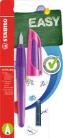 Schulfüller mit Anfänger-Feder A - STABILO EASYbuddy in lila/magenta - Schreibfarbe blau (löschbar) - Einzelstift - inklusive Patrone