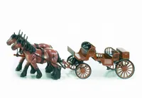SIKU Kutsche mit Pferden L 21,7 x B 5,5 x H 7,2 cm, 1:32