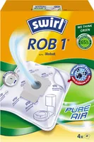 Vrecko na prach Swirl ROB1 MicroPor Plus, balenie 4 ks vhodné pre iRobot i3+ / i4+ / i7+ / i9+