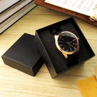Quadratische staubdichte Uhren-Display-Box, Schmuck, Armband, Geschenk-Aufbewahrungsbox mit Deckel