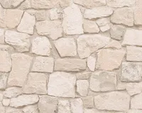 A.S. Création Papiertapete Dekora Natur 6, signalweiß, beige, braungrau, 10,05 m x 0,53 m, 692429, 6924-29