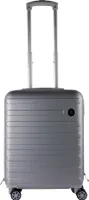 Linder Exclusiv Diamond ABS Koffer Reisekoffer Trolley Kofferset Hardschale Boardcase Handgepäck 55x40x20 cm Silber