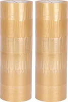 12 Rollen Paketklebeband leise abrollend PP Transparent 50 mm x 66 m Packband