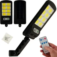 Solárna pouličná lampa 120Led + diaľkové ovládanie