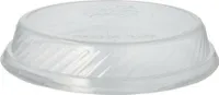 Papstar Deckel für Menüteller (Mehrweg), Ø 22,7 cm · H 4,1 cm transparent, 15 x 12 Stück