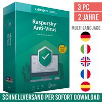 Kaspersky Anti-Virus 2023 | 3 Geräte | 2 Jahre | Sofortdownload