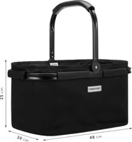 anndora Einkaufskorb - schwarz (22 Liter) - Schwarz