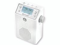 DAB60WE Rádio do zásuvky Kúpeľňové rádio Detektor pohybu DAB+ Bluetooth Nabíjateľná batéria