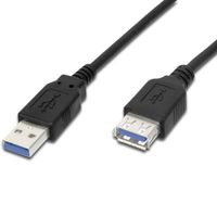 Kabel PremiumCord USB-Verlängerung 3.0 Super-Speed 5 Gbit/s AA, MF, 9-polig, 1 m
