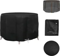 vidaXL Gartenmöbel-Abdeckung 6 Ösen Ø125x75 cm Rund -  Gartenmöbel-Schutzhüllen