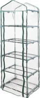 FLO Gewächshaus mit 5 Ablagen 69x49x200 cm Transparent und Grün