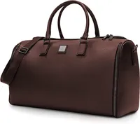 Handgepäcktasche mit Schuhfach & verstellbarem Schultergurt  2-in-1-Hängeanzug-Reisetasche Dunkelgrau - Costway