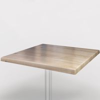Ersatztischplatte wetterfest Tischplatte Werzalit 70 cm rund weiß Bistro 001 